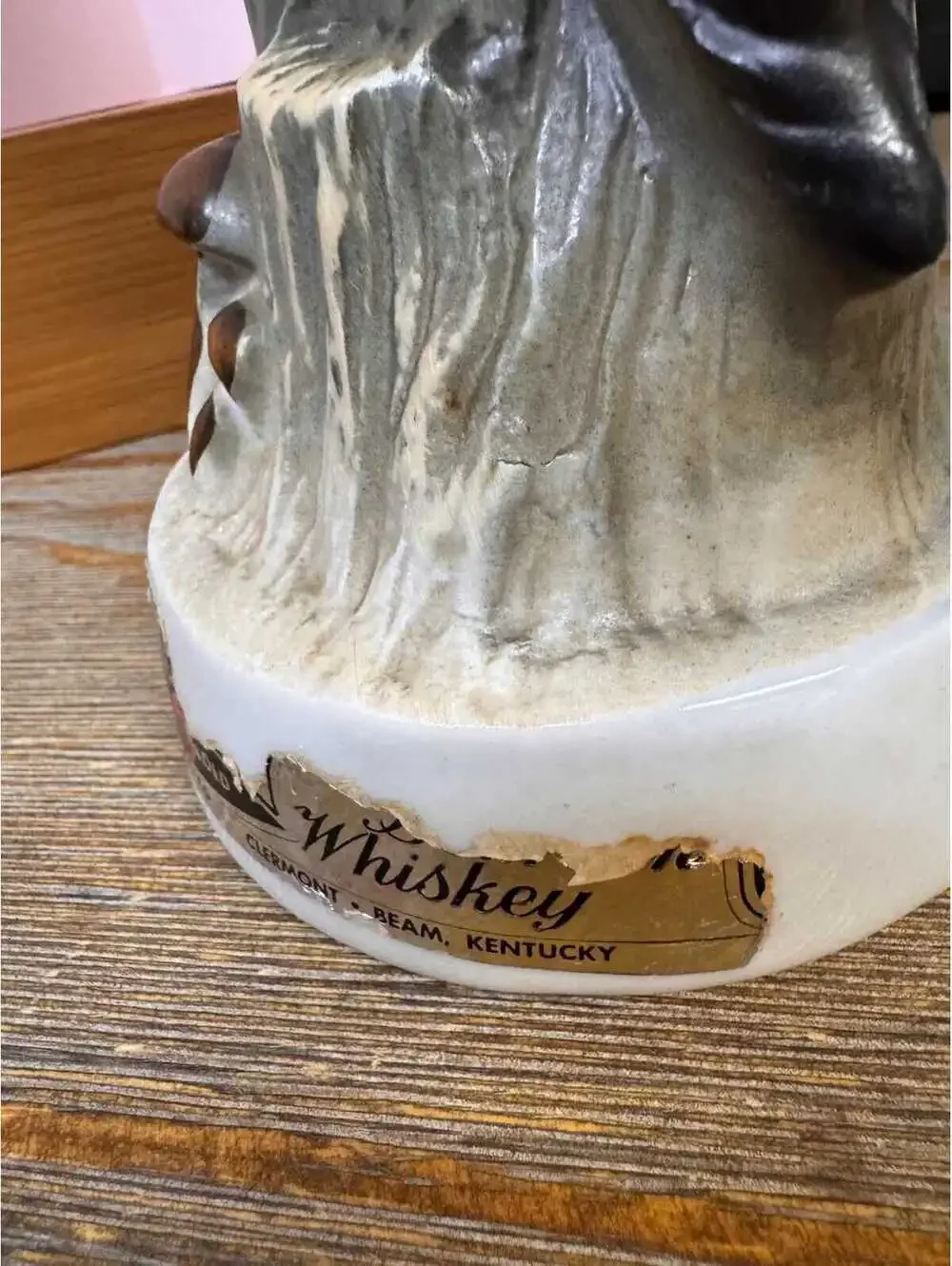 1969 Porcelain Jim Beam Red Headed Wood Pecker Collectors Decanter